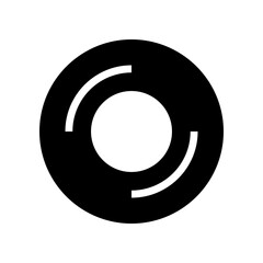 compact disc glyph icon