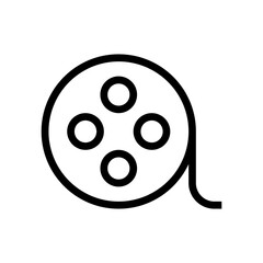 film reel line icon