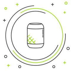 Line Voice assistant icon isolated on white background. Voice control user interface smart speaker. Colorful outline concept. Vector