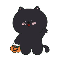 HALLOWEEN Back CAT 