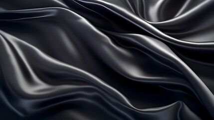 Obraz premium Elegant black silk texture background 
