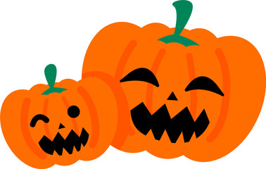 halloween pumpkin isolated on white background