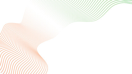 orange white green tech wavy lines abstract gradient background 