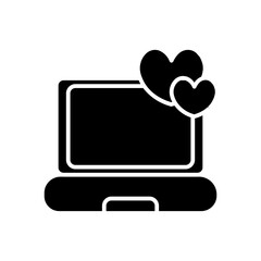 laptop glyph icon