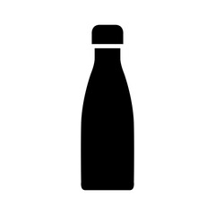 Flask vector icon. Thermos illustration sign. Bottle symbol or logo.