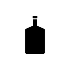 Flask vector icon. Thermos illustration sign. Bottle symbol or logo.