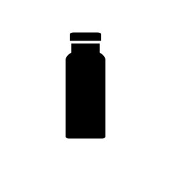 Flask vector icon. Thermos illustration sign. Bottle symbol or logo.