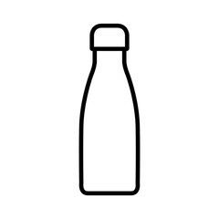 Flask vector icon. Thermos illustration sign. Bottle symbol or logo.