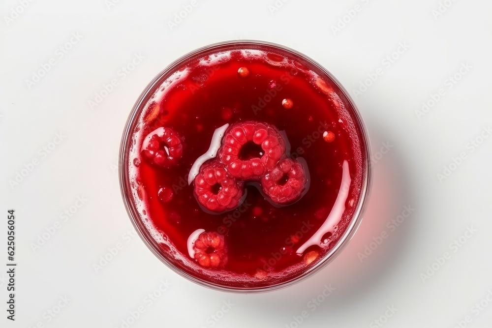 Poster raspberry jam. generate ai