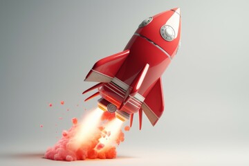 Red rocket startup. Generate Ai