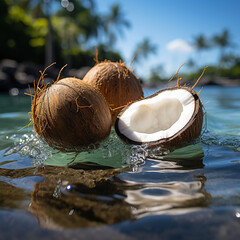 coconut on the beach