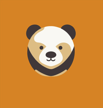 Bear Head Logo Mascot Emblem design. minimalist and simple