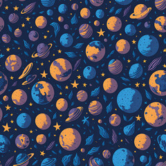 Celestial Symphony: Cosmic Tapestry of Planets and Stars!