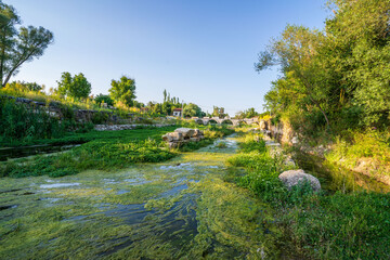 Obraz premium Ancient River view in Cavdarhisar of Kutahya