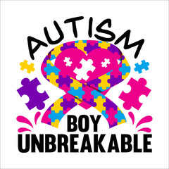 Fototapeta premium Autism Day t-shirt EPS file