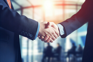  Businessmen handshake,  business meeting and partnership concept