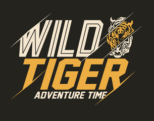 wild tiger, grunge, splash, fashion tee graphic.