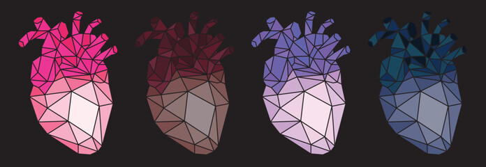 illustration of an background with hearts