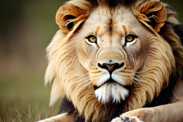 Fototapeta premium the dignity of a lion