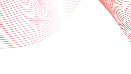 abstract wavy tech lines isolated white red flag gradient background