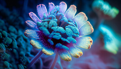 Beautiful flower in macro view