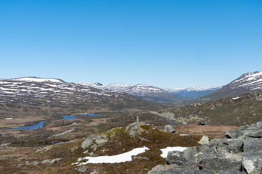 View at the Sysen dam with breathtaking views