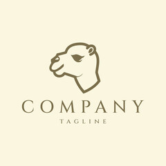 Camel logo design vector illustration