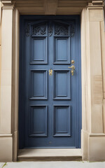 Fototapeta na wymiar Photorealistic a door display. Door for background