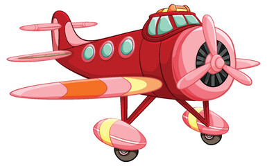 Cute vintage aircraft cartoon