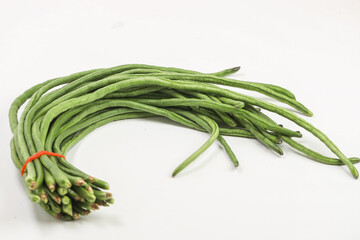 bunch of beans, LONG BEANS WITH WHITE BACKGROUND