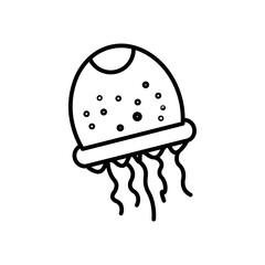 jellyfish line icon