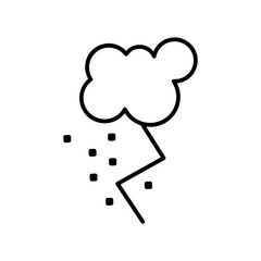 rain line icon