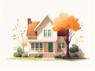 Illustration of private house