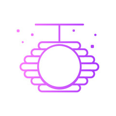 bee hive gradient icon