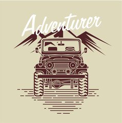 4x4 Thrills: Offroad Truck Vector Illustration © BOLZ.co