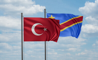 Congo and Turkey flag