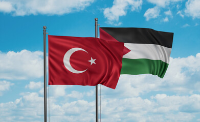 Palestine and Turkey flag