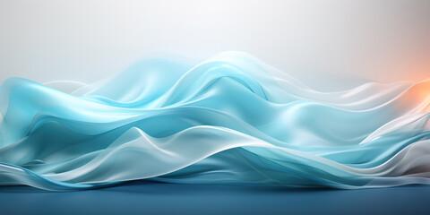 Obraz premium Abstract white blue Flow Background.