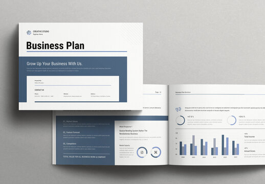Business Plan Brochure Layout Landscape