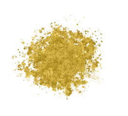 golden stain gold paint smear stroke stain set. Abstract gold glittering textured art illustration. Abstract gold glittering textured art illustration on a white background