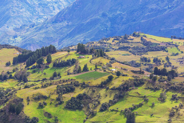 Green hills in Colombia