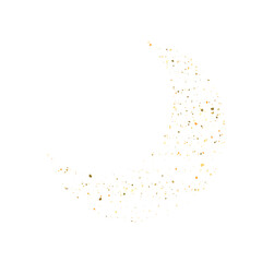 Obraz premium Merry christmas illustration moon