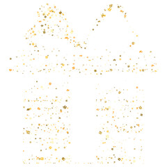 Merry christmas illustration gift box