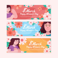 Happy Women's Day Banner Design