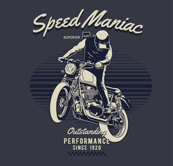 illustration of a man riding motorcycles vector illustration