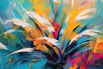 Bold Colors and Expressive Brushstrokes: Exploring Abstract Painting with Creative Inspiration, generative AI