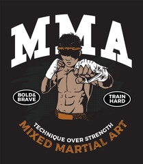 illustration of mixed martial art 