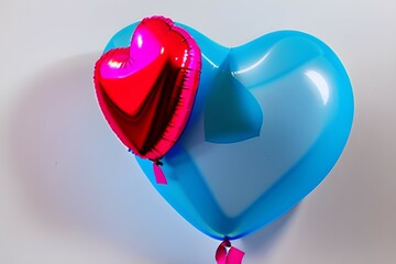heart shaped balloons. Generative AI