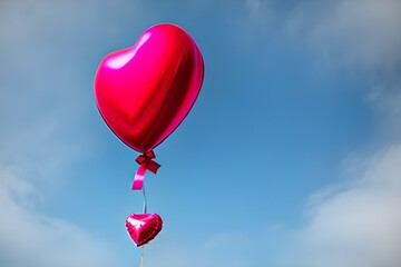 heart shaped balloon. Generative AI