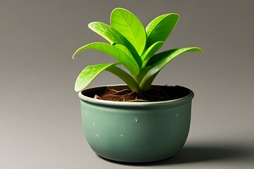 plant in a pot. Generative AI